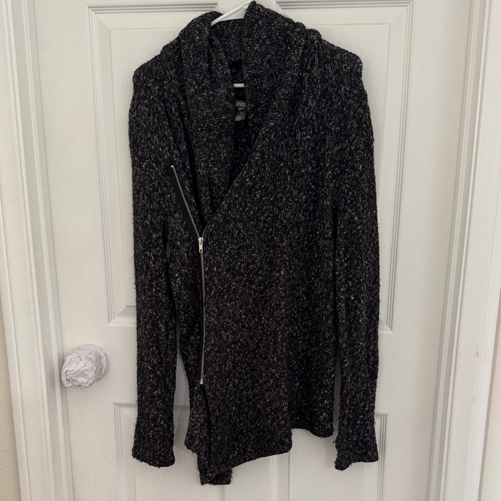 Divided Black Cardigan Sweater